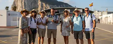 Turistas disfrutando de Gibraltar